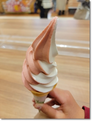北海道うまいもの館のソフトクリーム♪