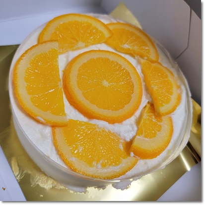 オレンジのチーズケーキ♪